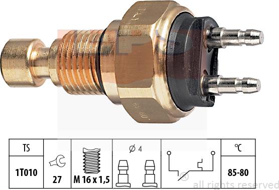 MDR EPS-1850 035 - Термовимикач, вентилятор радіатора / кондиціонера autocars.com.ua