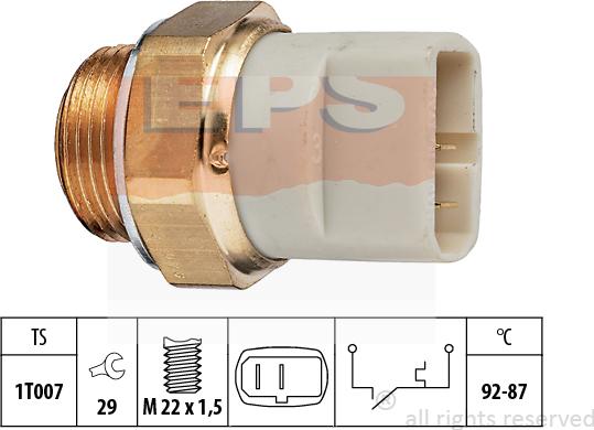 MDR EPS-1850 049 - Термовыключатель, вентилятор радиатора / кондиционера autodnr.net