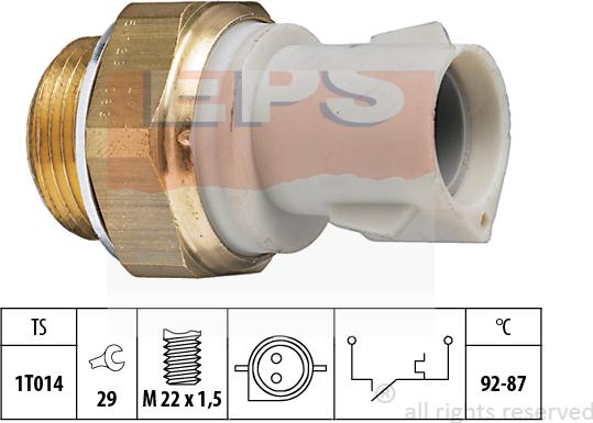 MDR EPS-1850 129 - Термовыключатель, вентилятор радиатора / кондиционера autodnr.net