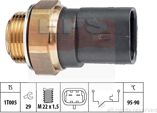 MDR EPS-1850 136 - Термовыключатель, вентилятор радиатора / кондиционера autodnr.net