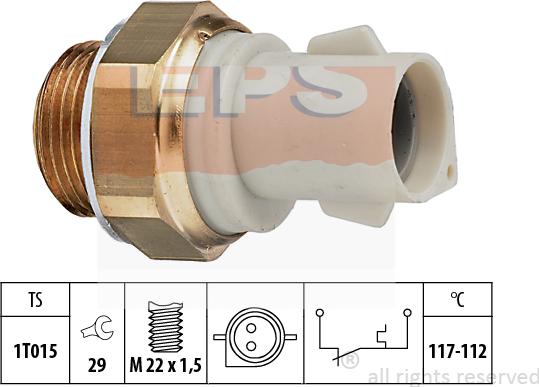 MDR EPS-1850 166 - Термовыключатель, вентилятор радиатора / кондиционера autodnr.net