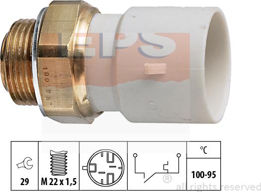 MDR EPS-1850 182 - Термовимикач, вентилятор радіатора / кондиціонера autocars.com.ua