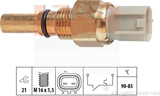 MDR EPS-1850 267 - Термовимикач, вентилятор радіатора / кондиціонера autocars.com.ua