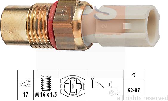 MDR EPS-1850 291 - Термовимикач, вентилятор радіатора / кондиціонера autocars.com.ua