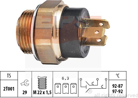 MDR EPS-1850 612 - Термовыключатель, вентилятор радиатора / кондиционера autodnr.net