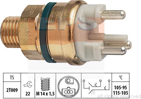 MDR EPS-1850 636 - Термовыключатель, вентилятор радиатора / кондиционера autodnr.net