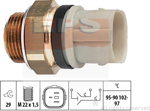 MDR EPS-1850 652 - Термовыключатель, вентилятор радиатора / кондиционера autodnr.net