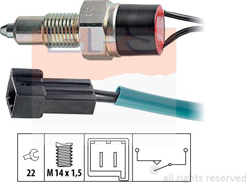 MDR EPS-1860 110 - Датчик, контактний перемикач, фара заднього ходу autocars.com.ua