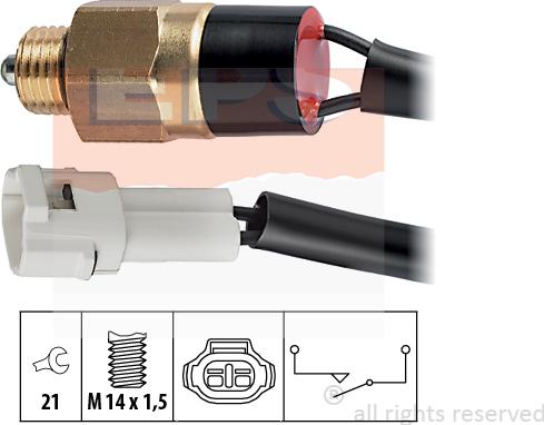 MDR EPS-1860 120 - Датчик, контактний перемикач, фара заднього ходу autocars.com.ua