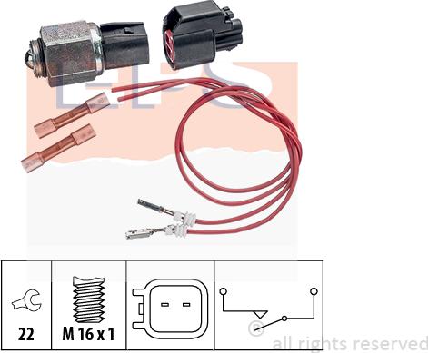 MDR EPS-1860 276 - Датчик, переключатель, фара заднего хода autodnr.net