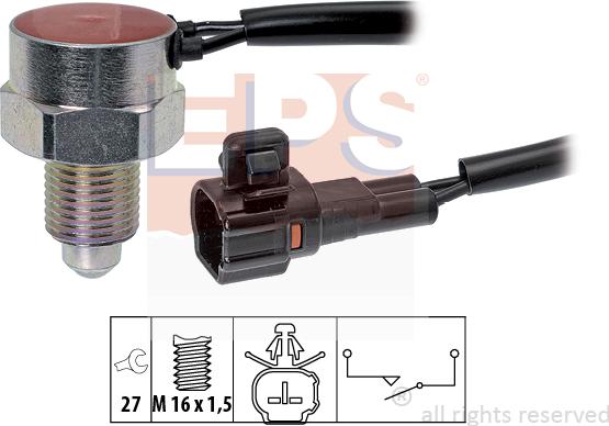 MDR EPS-1860 299 - Датчик, контактний перемикач, фара заднього ходу autocars.com.ua