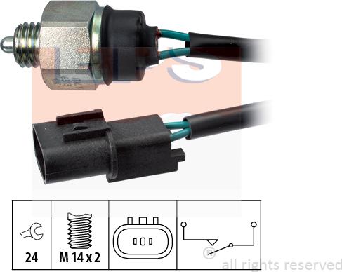 MDR EPS-1860 313 - Датчик, переключатель, фара заднего хода autodnr.net