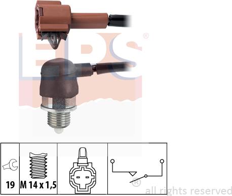 MDR EPS-1860 341 - Датчик, контактний перемикач, фара заднього ходу autocars.com.ua