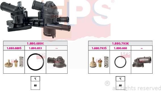 MDR EPS-1879 959KK - Термостат, охолоджуюча рідина autocars.com.ua