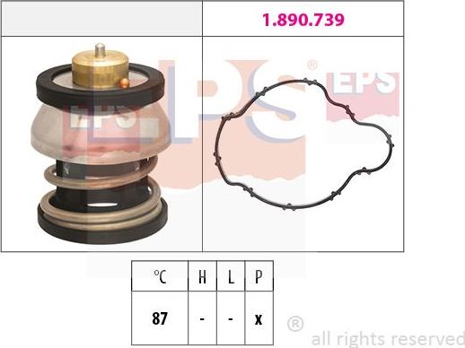 MDR EPS-1879 976 - Термостат, охлаждающая жидкость autodnr.net