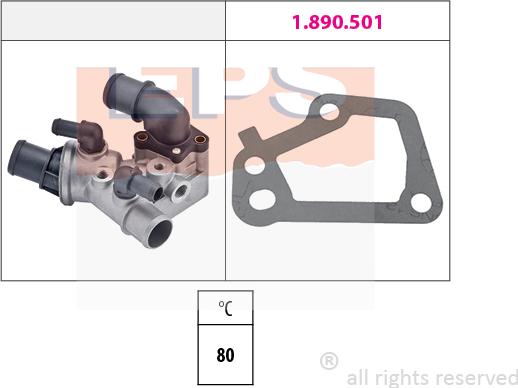 MDR EPS-1880 095 - Термостат, охолоджуюча рідина autocars.com.ua