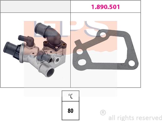 MDR EPS-1880 098 - Термостат, охолоджуюча рідина autocars.com.ua