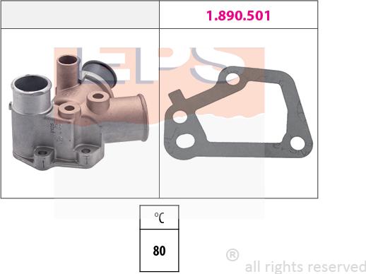 MDR EPS-1880 125 - Термостат, охолоджуюча рідина autocars.com.ua