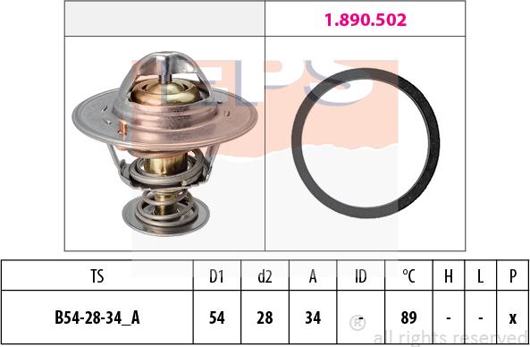 MDR EPS-1880 220 - Термостат, охолоджуюча рідина autocars.com.ua