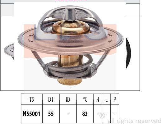 MDR EPS-1880 304S - Термостат, охлаждающая жидкость autodnr.net