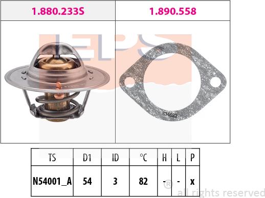 MDR EPS-1880 329 - Термостат, охолоджуюча рідина autocars.com.ua