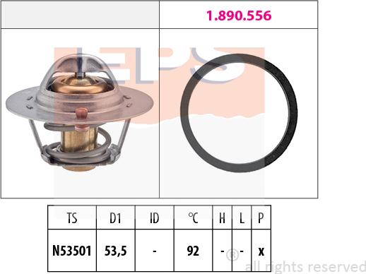 MDR EPS-1880 576 - Термостат, охлаждающая жидкость autodnr.net