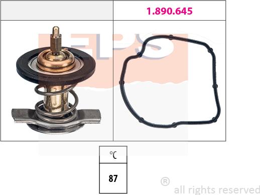 MDR EPS-1880 595 - Термостат, охолоджуюча рідина autocars.com.ua