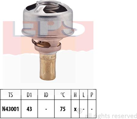 MDR EPS-1880 628 - Термостат, охлаждающая жидкость autodnr.net