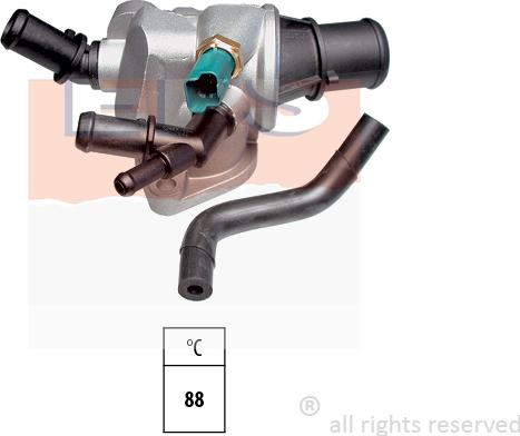 MDR EPS-1880 670 - Термостат, охлаждающая жидкость autodnr.net