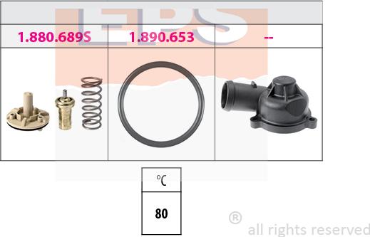 MDR EPS-1880 689K - Термостат, охлаждающая жидкость autodnr.net