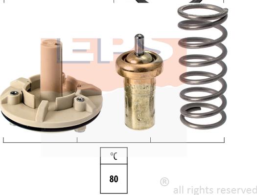 MDR EPS-1880 689S - Термостат, охолоджуюча рідина autocars.com.ua