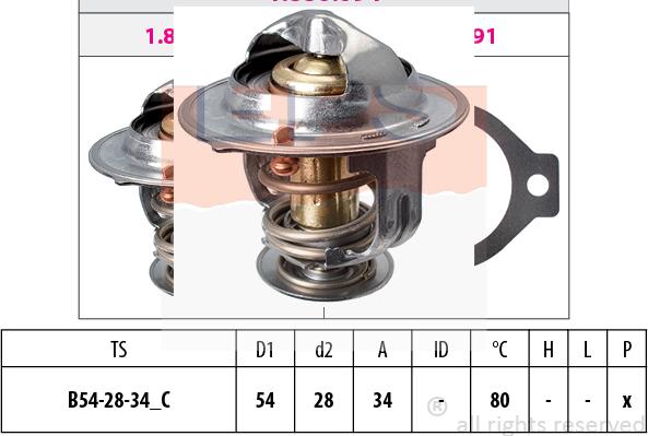 MDR EPS-1880 694S - Термостат, охолоджуюча рідина autocars.com.ua