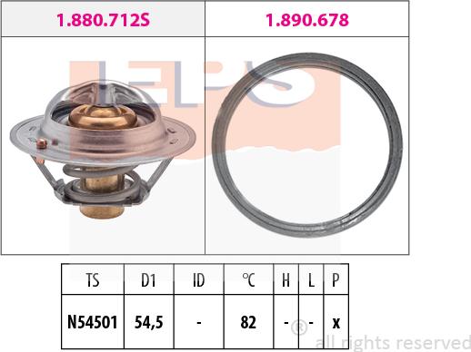 MDR EPS-1880 713 - Термостат, охолоджуюча рідина autocars.com.ua