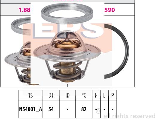 MDR EPS-1880 740S - Термостат, охолоджуюча рідина autocars.com.ua