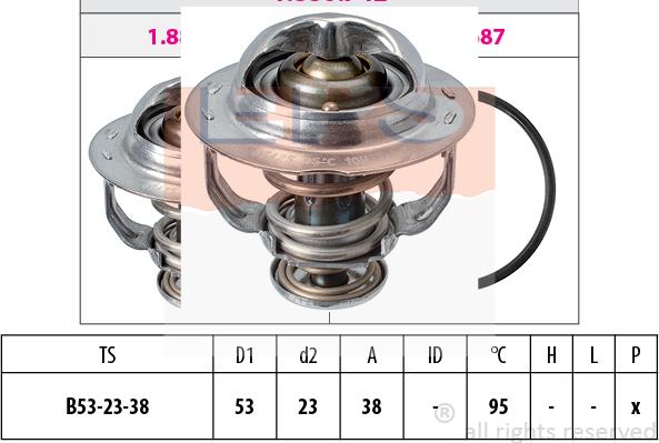 MDR EPS-1880 742S - Термостат, охлаждающая жидкость autodnr.net