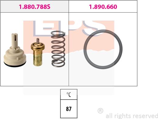 MDR EPS-1880 788 - Термостат, охолоджуюча рідина autocars.com.ua