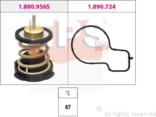 MDR EPS-1880 956 - Термостат, охлаждающая жидкость autodnr.net