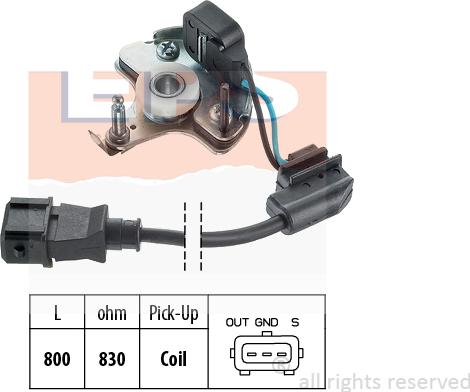 MDR EPS-1930 178 - Датчик, імпульс запалювання autocars.com.ua