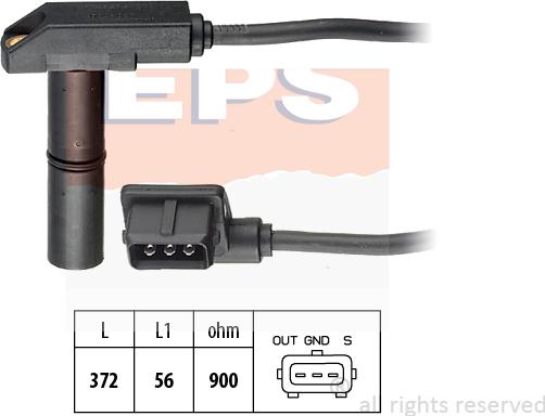 MDR EPS-1953 048 - Датчик імпульсів, колінчастий вал autocars.com.ua