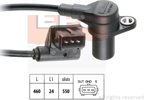 MDR EPS-1953 057 - Датчик імпульсів, колінчастий вал autocars.com.ua