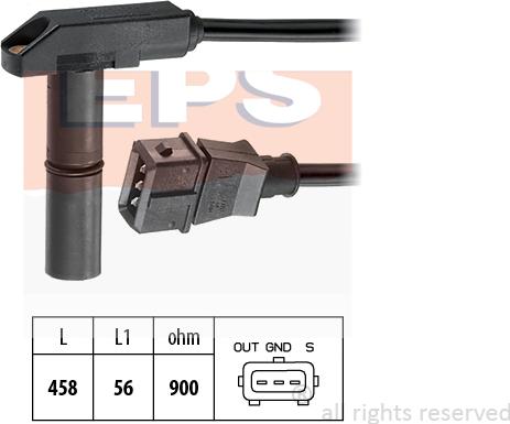 MDR EPS-1953 058 - Датчик імпульсів, колінчастий вал autocars.com.ua