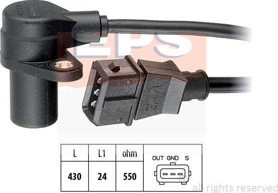 MDR EPS-1953 159 - Датчик імпульсів, колінчастий вал autocars.com.ua