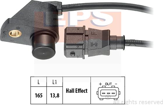 MDR EPS-1953 242 - Датчик, положення розподільного валу autocars.com.ua