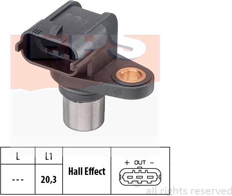 MDR EPS-1953 346 - Датчик, положення розподільного валу autocars.com.ua