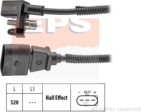 MDR EPS-1953 443 - Датчик імпульсів, колінчастий вал autocars.com.ua