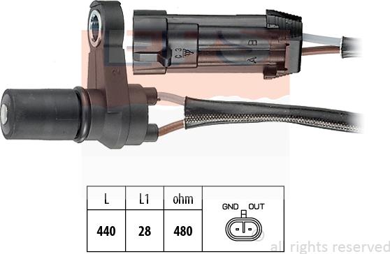 MDR EPS-1953 495 - Датчик частоти обертання, автоматична коробка передач autocars.com.ua