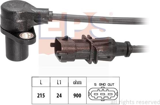 MDR EPS-1953 513 - Датчик импульсов, коленвал autodnr.net