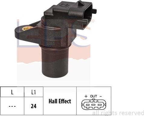MDR EPS-1953 530 - Датчик, положення розподільного валу autocars.com.ua