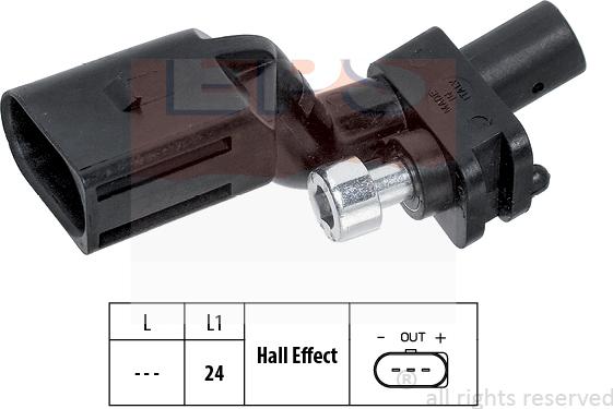 MDR EPS-1953 552 - Датчик импульсов, коленвал autodnr.net