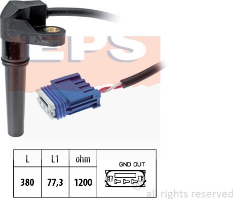 MDR EPS-1953 618 - Датчик частоти обертання, автоматична коробка передач autocars.com.ua